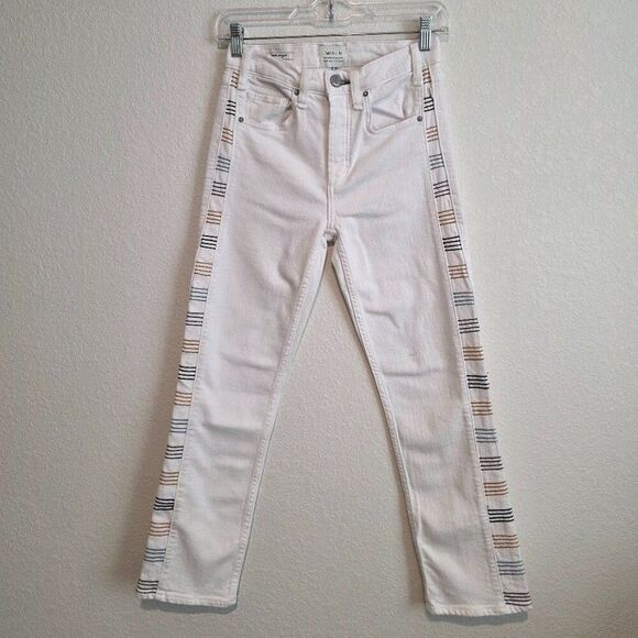 Anthropologie McGuire Valetta High-Rise Cropped Straight Jeans Sz 26 - Picture 3 of 5